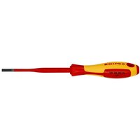Knipex 98 20 40 SL VDE Insulated Slotted Screwdriver 4.0 x 100mm - Slim