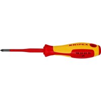 Knipex 98 25 01 SL VDE Insulated Pozidriv® Screwdriver PZ1 x 80mm - Slim