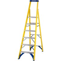 Werner Fibreglass Platform Stepladder Trade 6 Tread