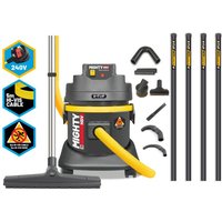 V-TUF MIGHTY HSV- 21L M-Class 230V Industrial Dust Extraction Vacuum Cleaner Health & Safety Version & 5m High Level Cleaning & Pipe Cleaning Tools