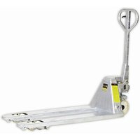 Eco Warrior WRZ20HL115TNN 2000kg Galvanised Semi Stainless Steel Pallet Truck Wide Tandem Nylon 1150x685mm