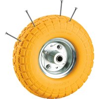 Clarke Clarke PF200 Puncture Proof Yellow Tyred Wheel 200mm