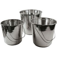 Laser Laser 8906 Stainless Steel Bucket Set 3pc