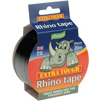 Ultratape 50mm x 20m Extra Tough Black Cloth Rhino Tape