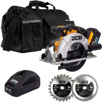 JCB 21-18CS-5X-PR 18V Circular Saw, 5.0Ah Li-ion battery in 20" Kit Bag with 2 TCT Saw Blades