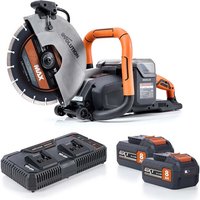 Evolution R260DCTLi Cordless 36V 260mm Disc Cutter with Automatic Water-Fed Dust Suppression & Premium Thin Kerf Diamond Blade