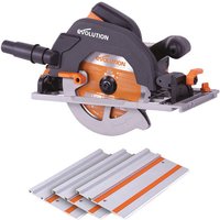 Evolution Evolution R185CCSX 185mm TCT Multi-Material Circular Saw with Track (110V)