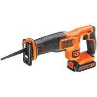Black & Decker Black+Decker BDCR18C1-GB 18V Reciprocating Saw with Blade 1.5Ah Battery & Charger