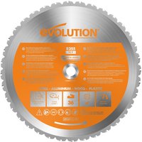 Evolution RAGEBLADE355MULTI Multi-Material Chop Saw Blade 355 X 25.4Mm X 36T