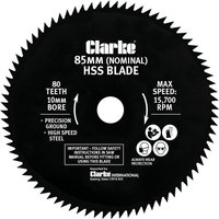 Clarke 85mm HSS Blade for CPS85