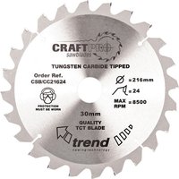 Trend Trend CSB/CC21624 216mm Circular Saw Blade