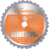 Evolution Evolution R185TCT-20CS 185mm Multi-Material Blade for Circular and Chop Saws