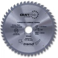 Trend CRAFTPRO Wood Cutting Mitre Saw Blade