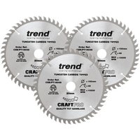 Trend Trend 160mm Circular Saw Blades Triple Pack 48 Teeth