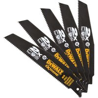 DEWALT DEWALT DT2301L-QZ 152mm Reciprocating Saw Blades 10 TPI (Pack Of 5)