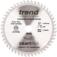 Trend CSB/16048A 160mm Circular Saw Blade