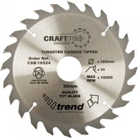 Trend Trend CSB/16524 Craft Saw Blade 165x30mm 24T