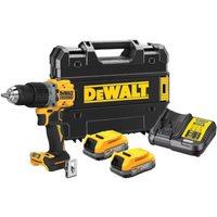 DEWALT DEWALT DCD805E2T-GB G3 Hammer Drill Driver Kit XR BL with 2x18V Powerstack Batteries