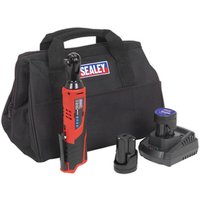 Sealey CP1202KIT 12V 3/8" Drive Ratchet Wrench Kit - 2 x 1.5Ah Batteries & Charger