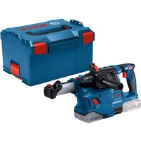 Bosch Professional 18V Bosch GBH 18V-22 SDS+ Hammer Drill with GDE 18V-12 Dust Extractor (Bare Unit) and LBOXX 238