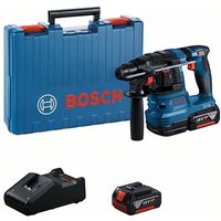 Bosch Professional 18V Bosch GBH 18V-22 SDS+ Hammer Drill with 2 x 4Ah Batteries, Charger and Carrying Case