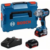 Bosch GDS 18V-450 PC Brushless Mid-Torque Impact Wrench with 2 x 4Ah Batteries, Charger, Bluetooth Module & L-BOXX