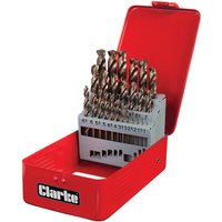 Clarke Clarke CHT384 25 piece Cobalt Steel Drill Bit Set (1-13mm)