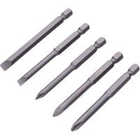 Blue Spot 5 Piece 75mm (3") Screwdriver Bits (PH-PZ Slot)