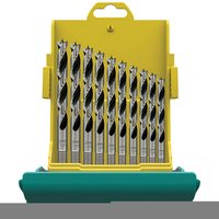 Heller 10 Piece MaxxBox Set of HSS Turbo Wood Drill Bits (3-12mm)