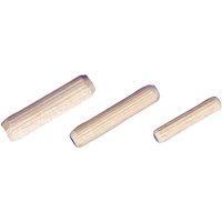 National Abrasives Beech Fluted Dowels Size 20 - 8 x 40mm (Pack of 100)