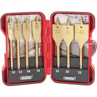 Draper Draper EBS7WOOD 7 Piece Titanium Nitride Coated Flat Wood Bit Set