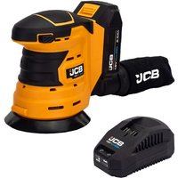 JCB 18V Tools JCB 21-18OS-2X 18V Ø125mm Orbital Sander with 2.0Ah battery and 2.4A charger