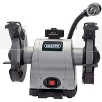 Machine Mart Xtra Draper GD825L 200mm Heavy Duty Bench Grinder With Worklight (230V)