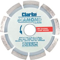 Clarke Clarke LWS115 Diamond Blade 115mm