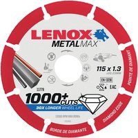 Irwin Lenox Metal Max 115mm Diamond Cut-Off Wheel