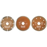 BlueSpot 3 piece 115mm(4.5") Diamond Cutting Disc Set