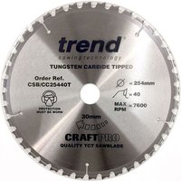 Trend CRAFTPRO Wood Cutting Cordless Mitre Saw Blade