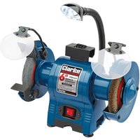 Clarke CBG6250LW 150mm Bench Grinder with Lamp & Wire Wheel (230V)