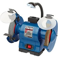 Clarke Clarke CBG8370LW 200mm Bench Grinder with Lamp & Wire Wheel (230V)