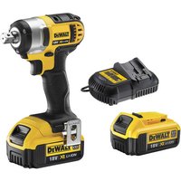 DeWalt XR FLEXVOLT DEWALT DCF880M2 18V XR 203Nm Compact Impact Wrench with 2 x 4.0Ah Li-Ion Batteries