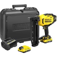 Stanley FatMax STANLEY FATMAX V20 SFMCN616D2K 18V 16-Gauge Finishing Nailer with 2 X 2Ah Batteries, Charger and Kit Box