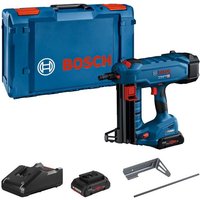 Bosch Professional 18V Bosch GNB 18V-38 BiTurbo Brushless Concrete Nail Gun with 2 x ProCore 4Ah Batteries, Charger & XL-BOXX