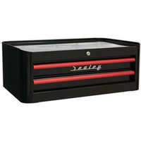 Sealey Sealey AP28102BR Mid-Box 2 Drawer Retro Style (Black and Red)