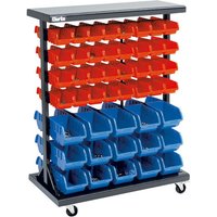 Clarke CSR94 Mobile Double Sided Storage Bin Rack