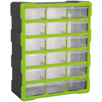 Sealey Sealey APDC18HV 18 Drawer Cabinet - Hi-Vis Green/Black