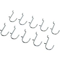 Draper Draper Metal J-Hooks for Back Panel/Pegboard (Pack of 10)