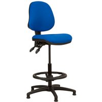 Kirby KR020D Cashier/Draughtsman Chair - Blue