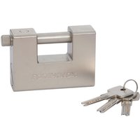 Click to view product details and reviews for Machine Mart Fort Knox 93mm Shutter C Type Block Padlock.