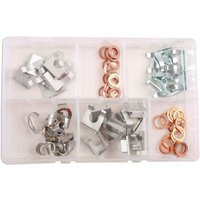 Connect Consumables Connect 80 piece Assorted Brake Hose Clips 15 - 28mm