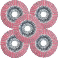 5 Assorted 115mm Zirconium Flap Discs